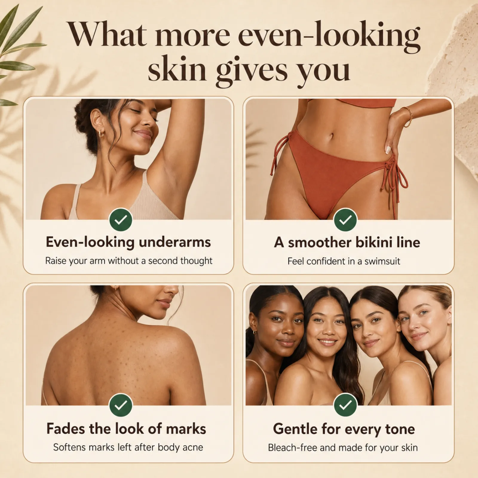 What more even-looking skin gives you